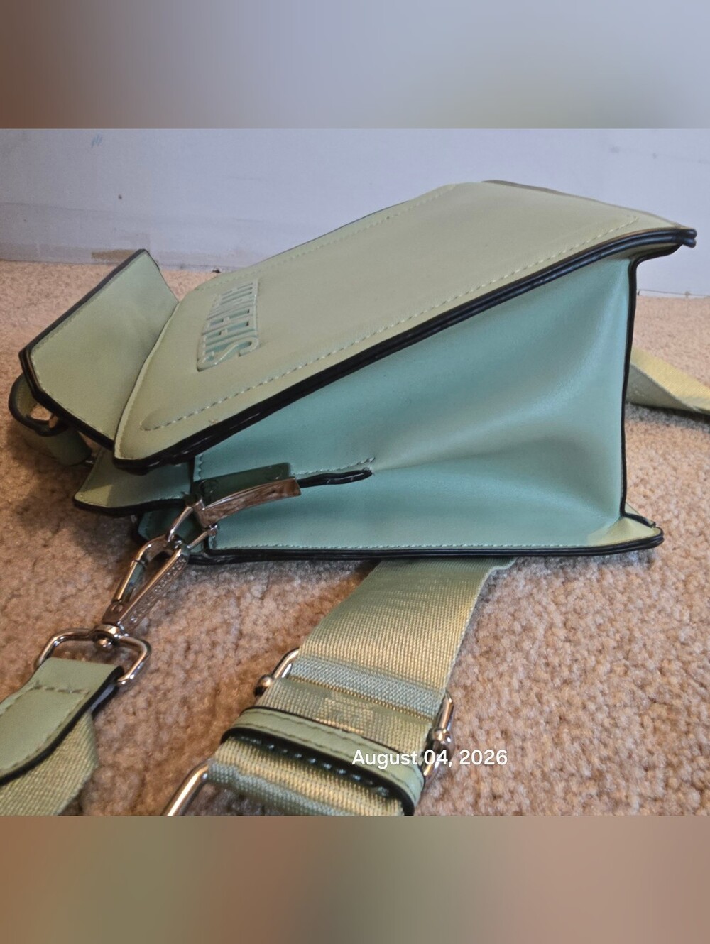 Steve Madden Bevelyn Mint Green Top-Handle Satchel - Picture 5 of 11